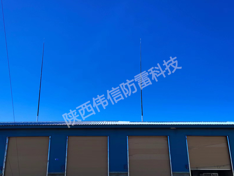 24米獨(dú)立雷達(dá)站玻璃鋼避雷針，抗干擾防側(cè)閃絕緣玻璃鋼避雷針產(chǎn)品展示五
